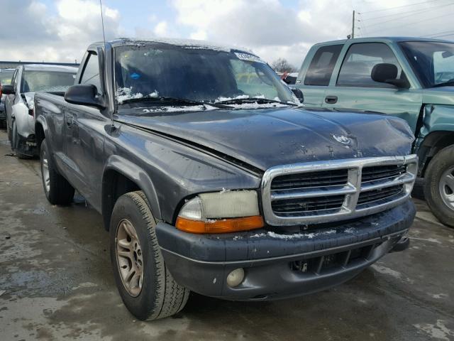 1D7FL36K34S528899 - 2004 DODGE DAKOTA SPO GRAY photo 1