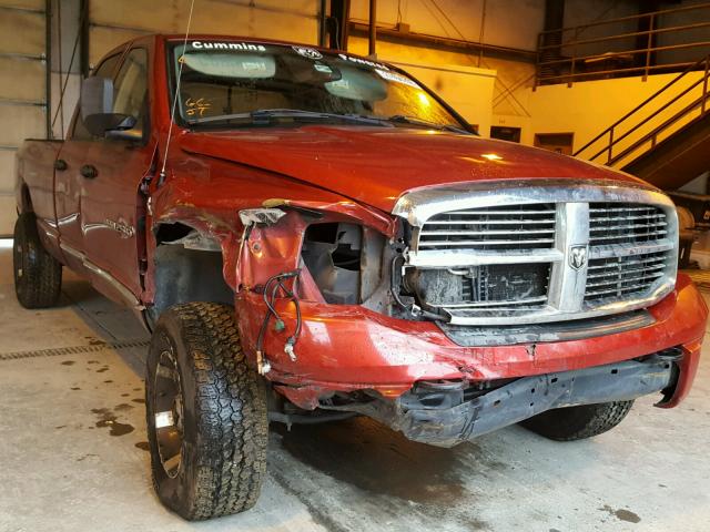 3D7KS28C76G155345 - 2006 DODGE RAM 2500 S RED photo 1