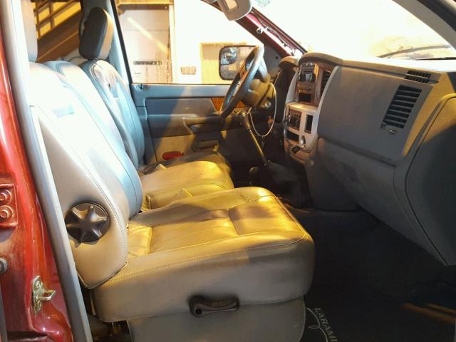 3D7KS28C76G155345 - 2006 DODGE RAM 2500 S RED photo 5