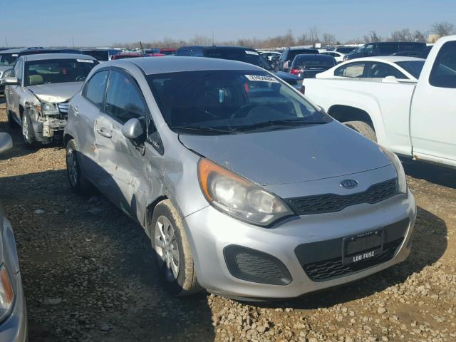 KNADM5A32C6068410 - 2012 KIA RIO LX SILVER photo 1