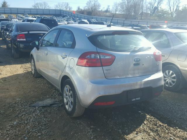 KNADM5A32C6068410 - 2012 KIA RIO LX Արծաթագույն լուսանկար 3