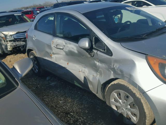 KNADM5A32C6068410 - 2012 KIA RIO LX Արծաթագույն լուսանկար 9
