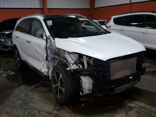 5XYPHDA54JG391299 - 2018 KIA SORENTO EX WHITE photo 1