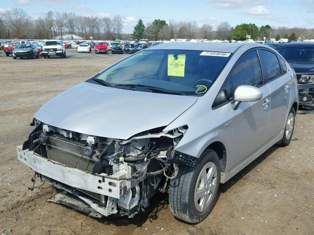 JTDKN3DU5B0309281 - 2011 TOYOTA PRIUS SILVER photo 2