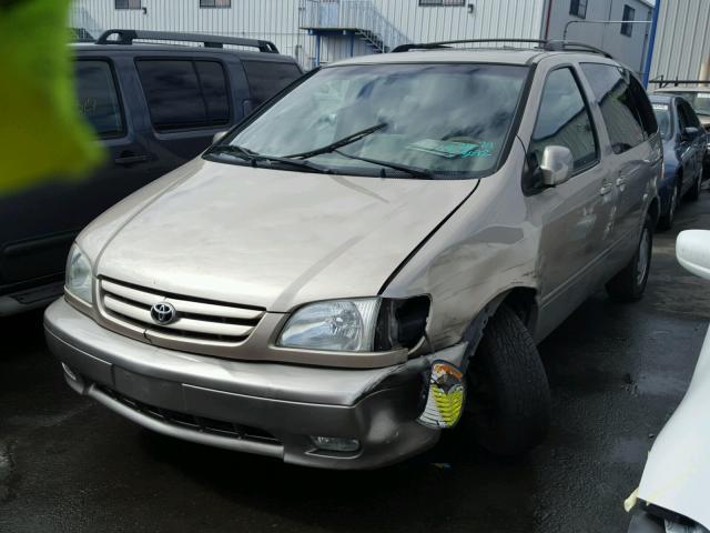 4T3ZF13C82U420508 - 2002 TOYOTA SIENNA LE TAN photo 2