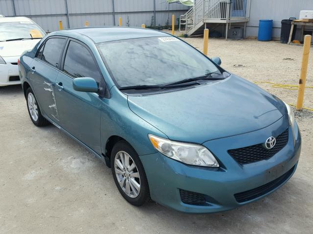 1NXBU4EE6AZ219351 - 2010 TOYOTA COROLLA BA GREEN photo 1