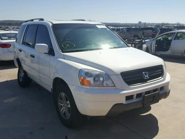 5FNYF18545B008182 - 2005 HONDA PILOT EXL WHITE photo 1