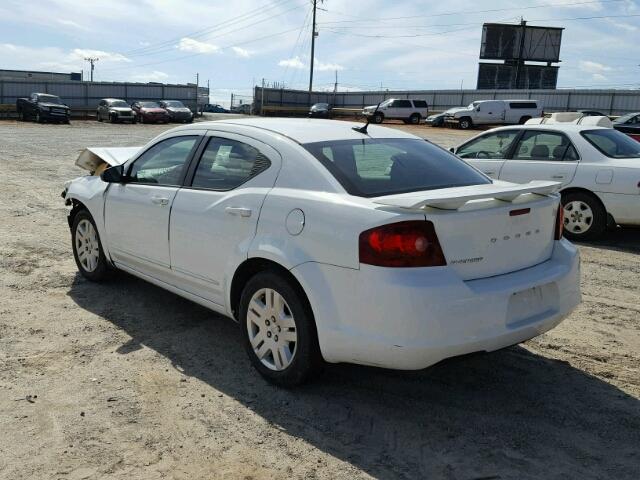 1B3BD4FB7BN578942 - 2011 DODGE AVENGER EX WHITE photo 3