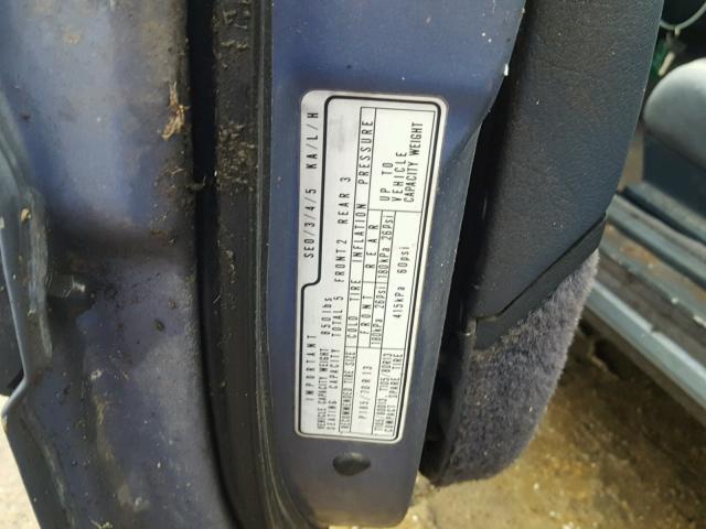 1HGBA5343GA163636 - 1986 HONDA ACCORD LXI BLUE photo 10