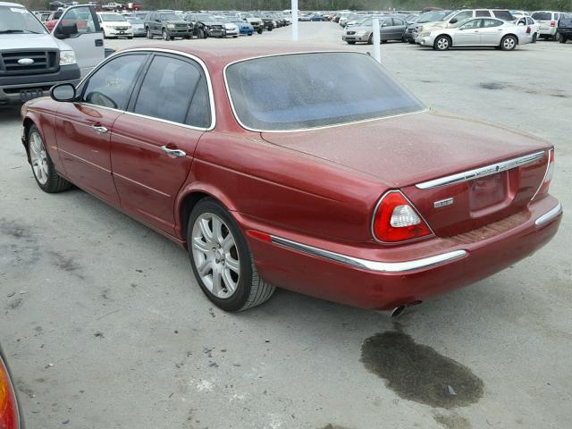 SAJWA71C44SG28179 - 2004 JAGUAR XJ8 RED photo 3