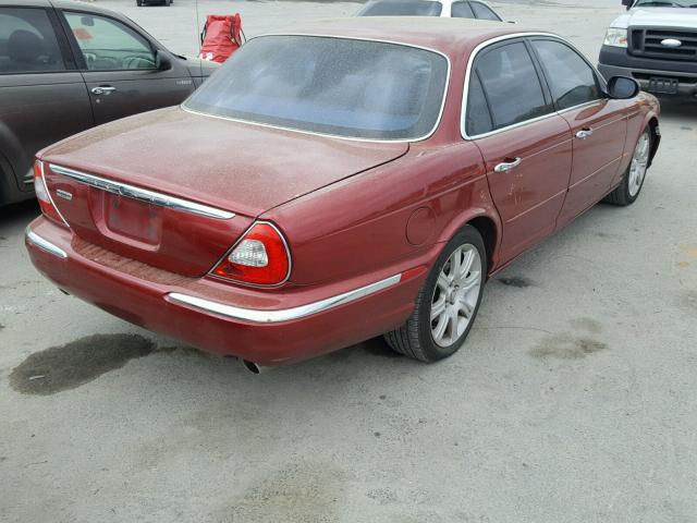 SAJWA71C44SG28179 - 2004 JAGUAR XJ8 RED photo 4