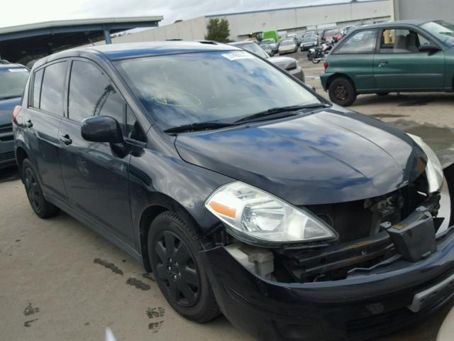 3N1BC13E18L458855 - 2008 NISSAN VERSA S BLACK photo 1