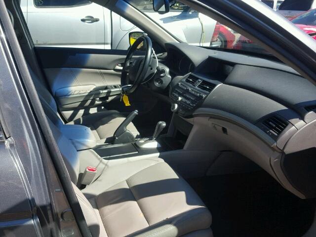 1HGCP36849A037925 - 2009 HONDA ACCORD EXL GRAY photo 5