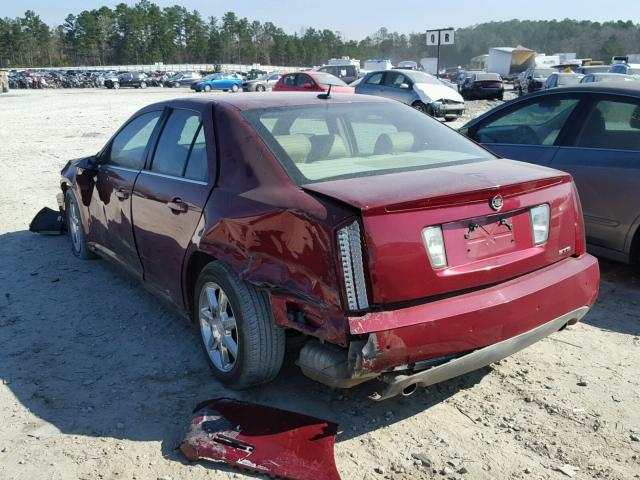 1G6DW677060214603 - 2006 CADILLAC STS BURGUNDY photo 3