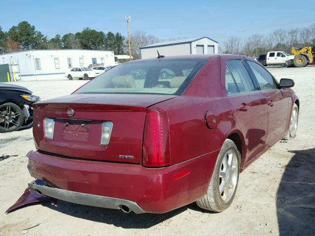 1G6DW677060214603 - 2006 CADILLAC STS BURGUNDY photo 4