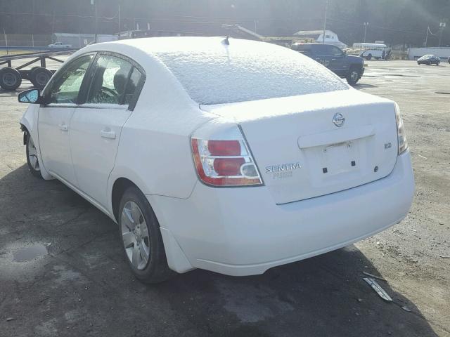 3N1AB61E27L669379 - 2007 NISSAN SENTRA 2.0 WHITE photo 3