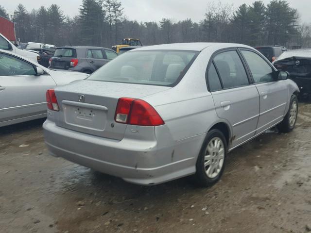 2HGES16595H578398 - 2005 HONDA CIVIC LX SILVER photo 4