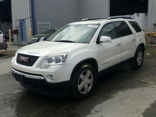 1GKEV33708J302903 - 2008 GMC ACADIA SLT WHITE photo 2