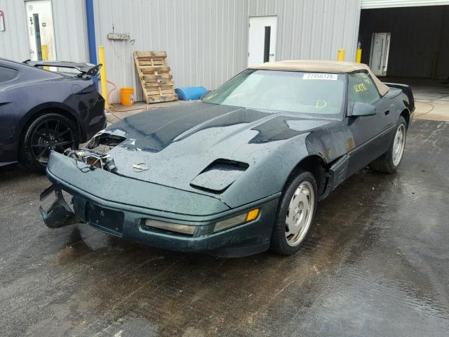 1G1YY32P5R5112437 - 1994 CHEVROLET CORVETTE GREEN photo 2