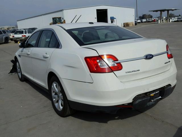 1FAHP2HW4AG169150 - 2010 FORD TAURUS SEL WHITE photo 3