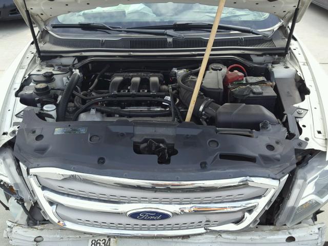 1FAHP2HW4AG169150 - 2010 FORD TAURUS SEL WHITE photo 7