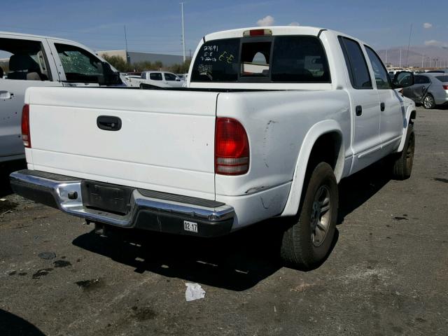 1D7HG48N23S184779 - 2003 DODGE DAKOTA QUA WHITE photo 4