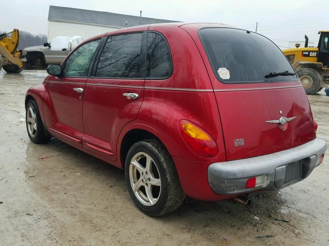 3C8FY4BB81T692942 - 2001 CHRYSLER PT CRUISER RED photo 3