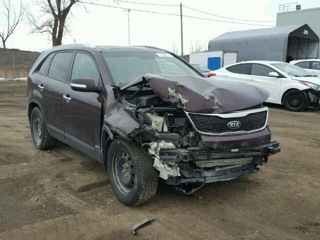 5XYKUDA74FG618442 - 2015 KIA SORENTO EX MAROON photo 1