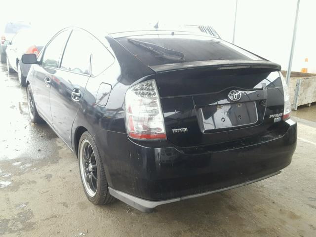 JTDKB20UX83313651 - 2008 TOYOTA PRIUS BLACK photo 3