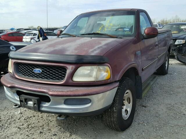 1FTDF18W4VLA22409 - 1997 FORD F150 MAROON photo 2