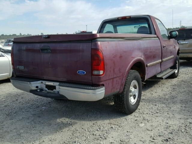 1FTDF18W4VLA22409 - 1997 FORD F150 MAROON photo 4