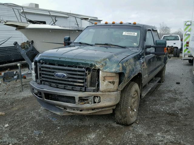 1FTWW31R59EA16542 - 2009 FORD F350 SUPER GREEN photo 2