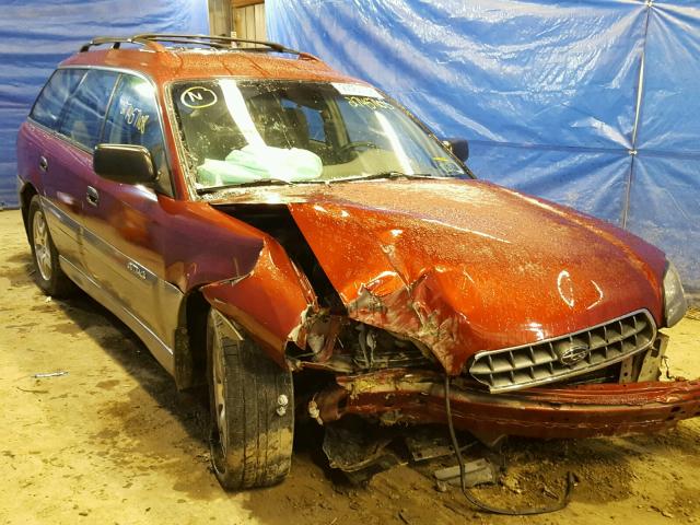 4S3BH675447615623 - 2004 SUBARU LEGACY OUT RED photo 1