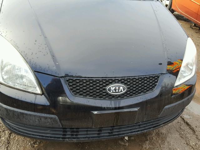 KNADE223296495024 - 2009 KIA RIO BASE BLACK photo 9