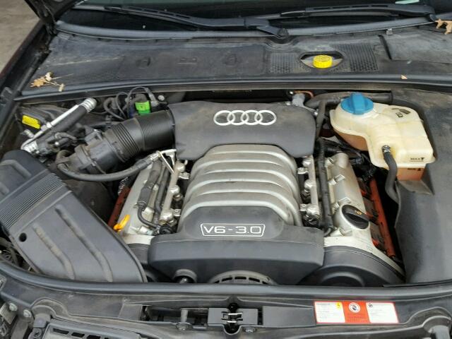 WAUDT48H74K011756 - 2004 AUDI A4 QUATTRO BLACK photo 7