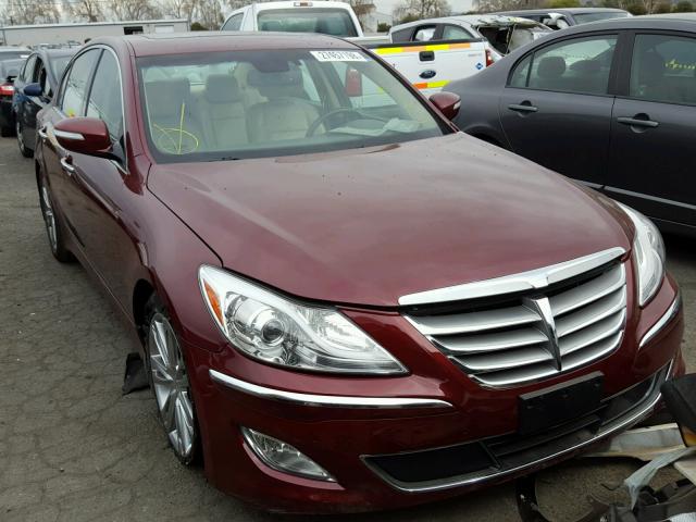 KMHGC4DD5CU199324 - 2012 HYUNDAI GENESIS 3. BURGUNDY photo 1