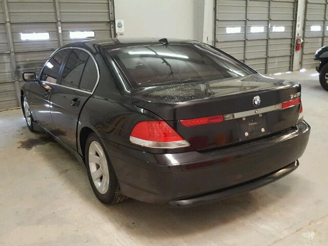 WBAGL63472DP50754 - 2002 BMW 745 I BLACK photo 3