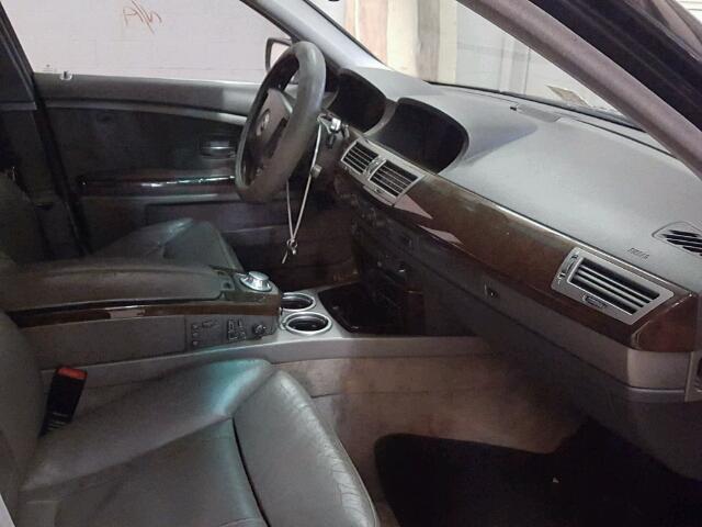 WBAGL63472DP50754 - 2002 BMW 745 I BLACK photo 5