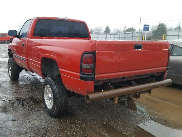 3B7KF26751M278575 - 2001 DODGE RAM 2500 RED photo 3