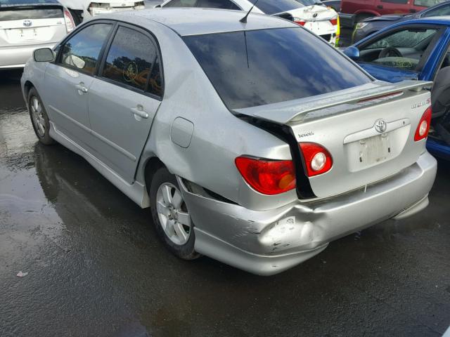 1NXBR32E24Z251847 - 2004 TOYOTA COROLLA CE SILVER photo 3