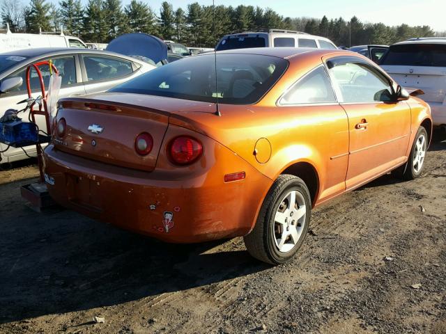 1G1AK15F777314014 - 2007 CHEVROLET COBALT LS ORANGE photo 4