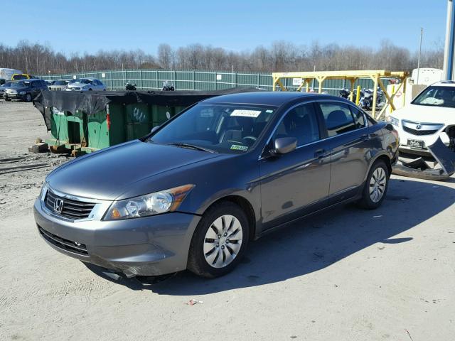 1HGCP26319A191457 - 2009 HONDA ACCORD LX GRAY photo 2