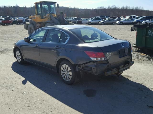 1HGCP26319A191457 - 2009 HONDA ACCORD LX GRAY photo 3