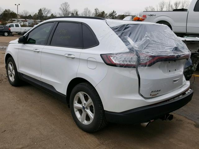 2FMPK3G90GBB15698 - 2016 FORD EDGE SE WHITE photo 3