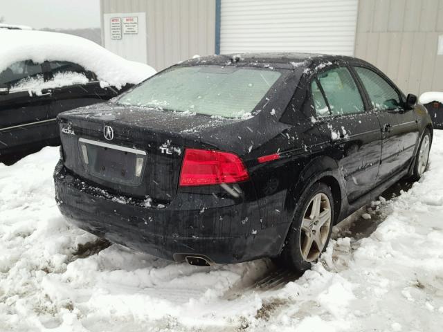 19UUA66224A059529 - 2004 ACURA TL BLACK photo 4