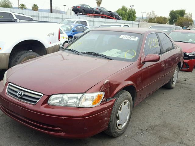 4T1BG22K6YU738738 - 2000 TOYOTA CAMRY CE BURGUNDY photo 2