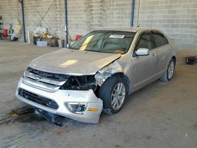 3FAHP0JG9CR139239 - 2012 FORD FUSION SEL SILVER photo 2