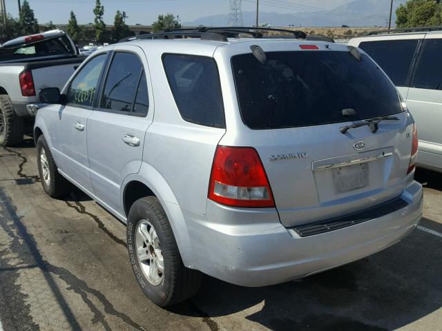 KNDJD733055367062 - 2005 KIA SORENTO EX SILVER photo 3