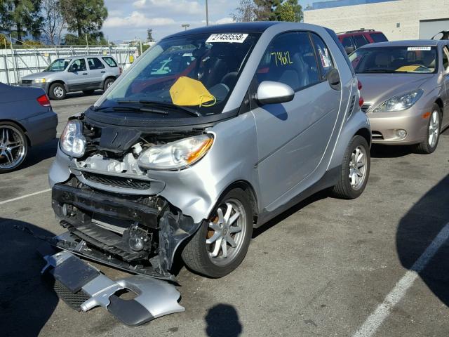 WMEEJ31X29K317085 - 2009 SMART FORTWO PUR SILVER photo 2