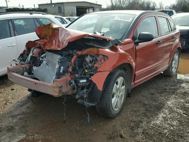 1B3HB48B77D186974 - 2007 DODGE CALIBER SX ORANGE photo 2